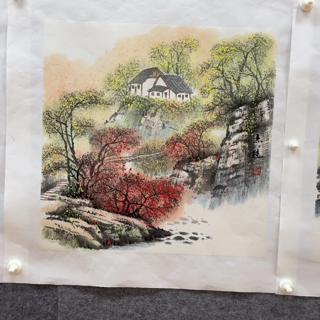 国画宋志纯50斗方山水