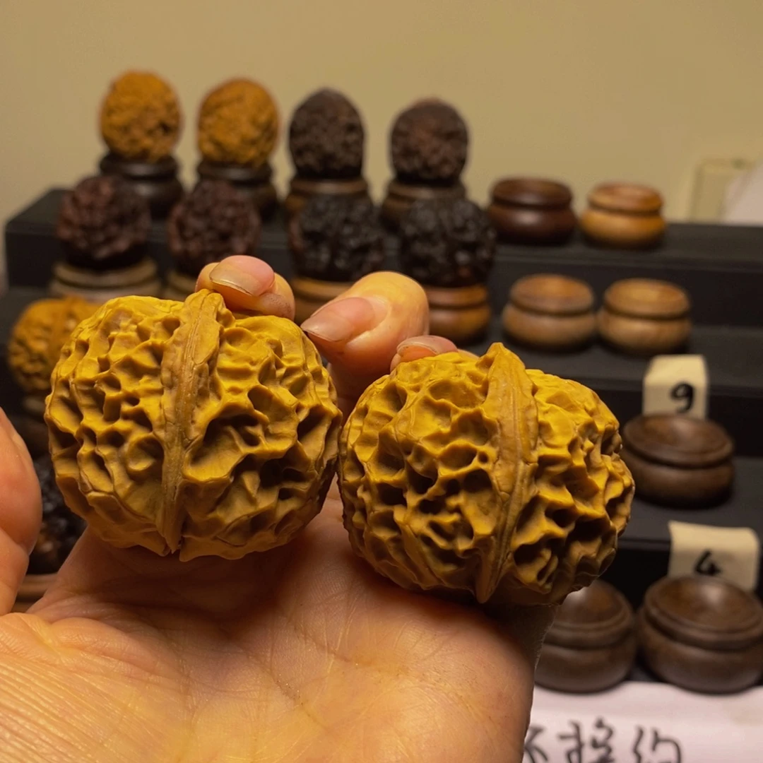 吊坠文玩核桃牡丹43