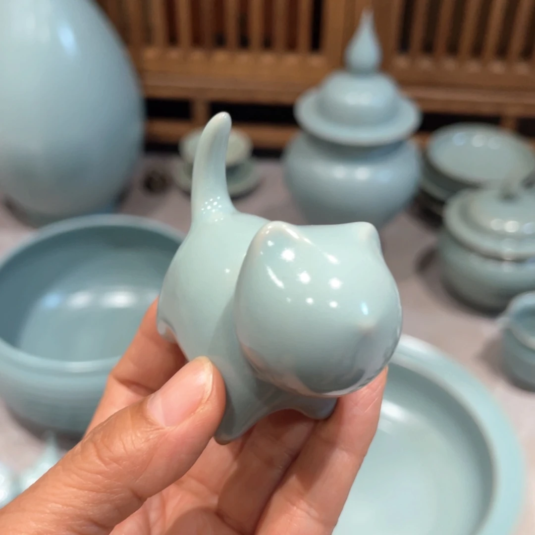 杯子陶仿古小猫哈哈哈哈