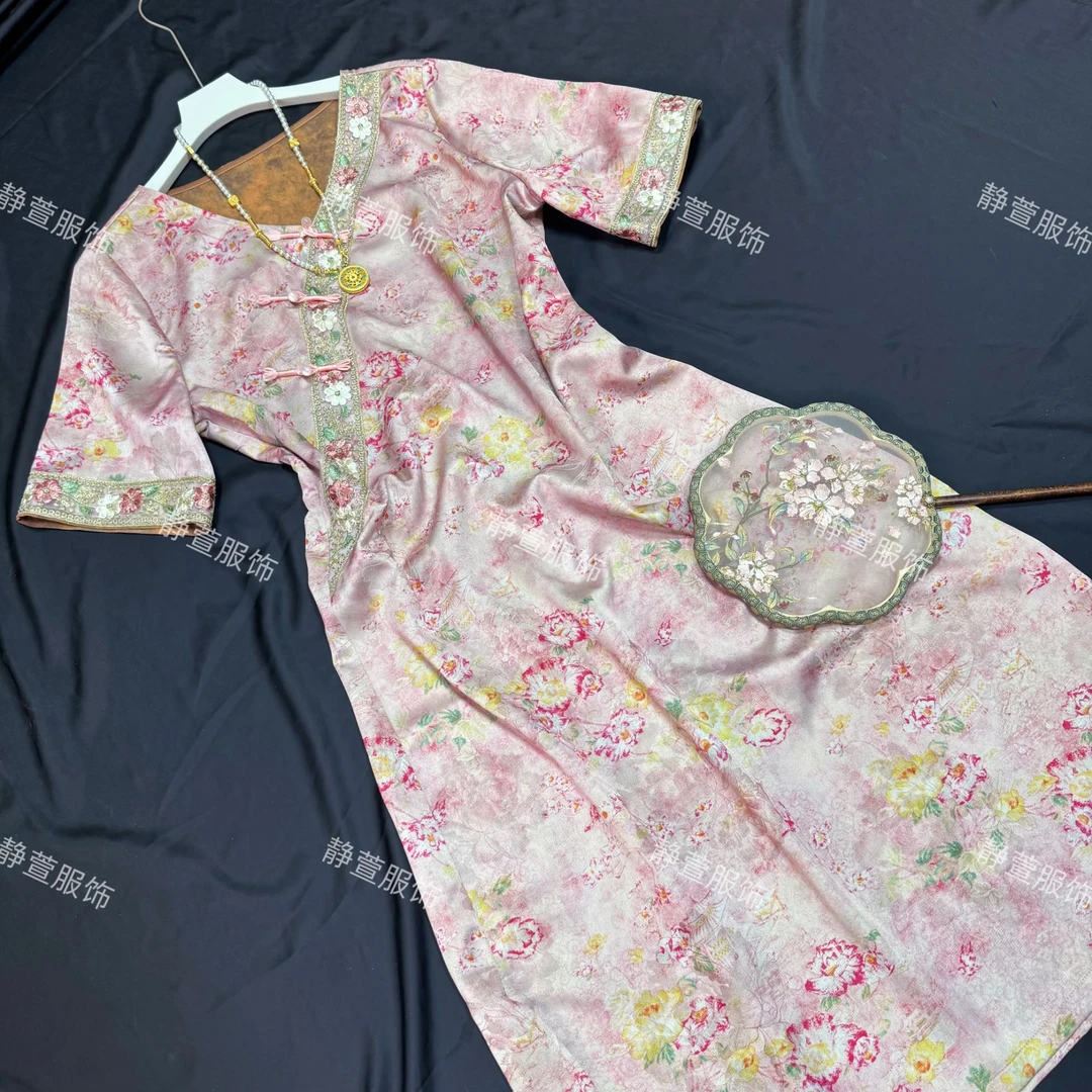 3156《词香悠长》常熟春夏新款国风新中式气质优雅日常复古连衣裙