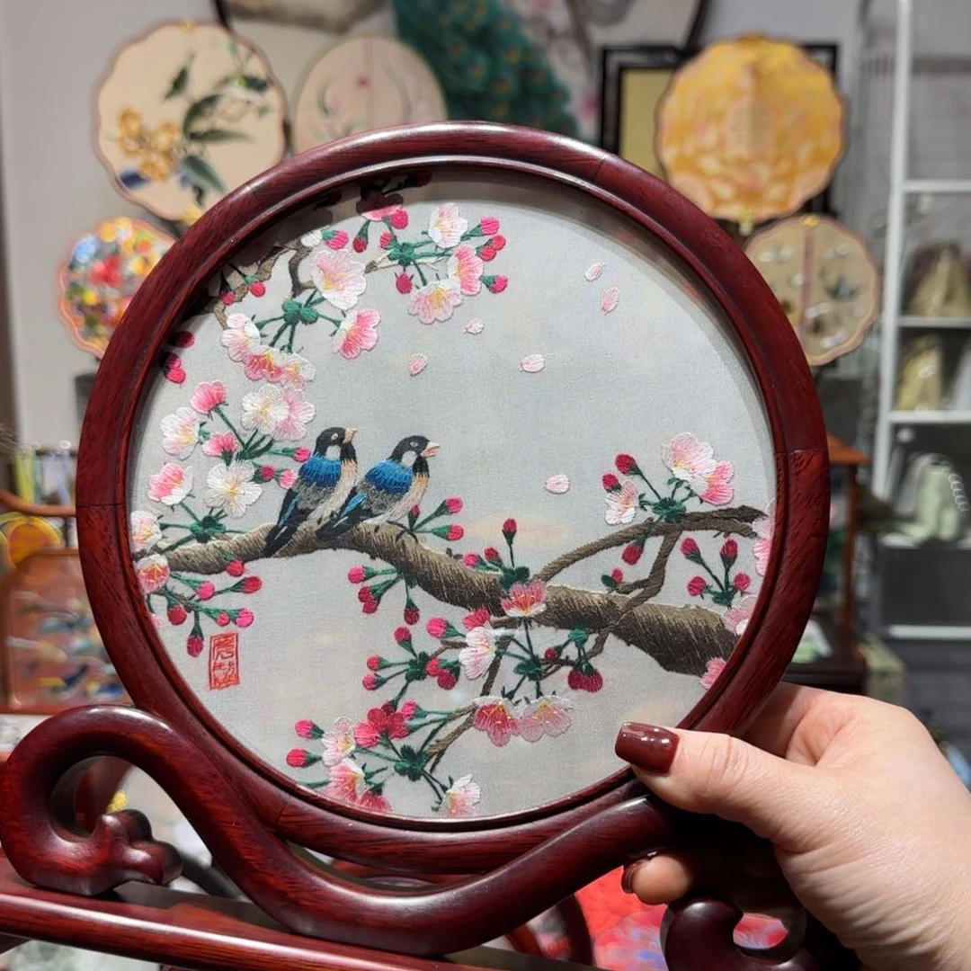 刺绣双****座纯手工苏绣双面绣