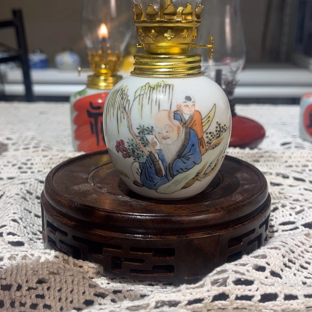 摆件景德镇陶瓷香薰灯