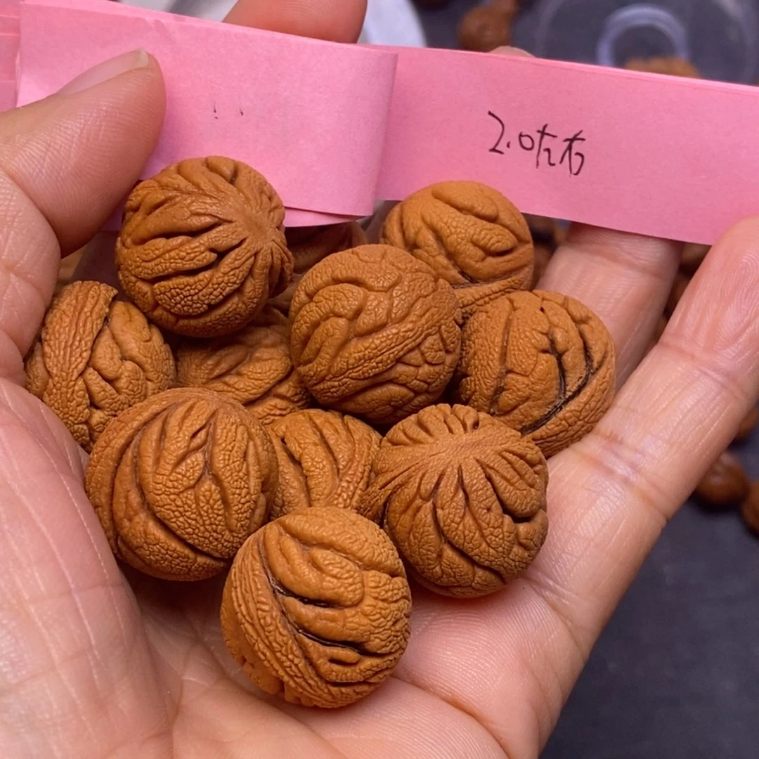 秦岭龙纹桃核13颗