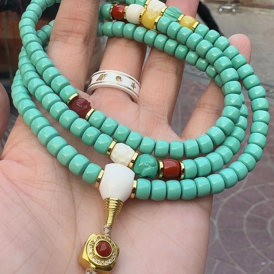 吊坠草珠菩提6mm绿脖挂