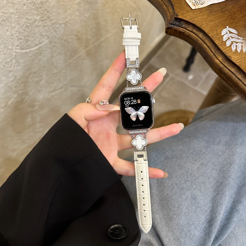 女士多功能智能时尚小香风女2025新款通话小众四叶草百搭支付手环