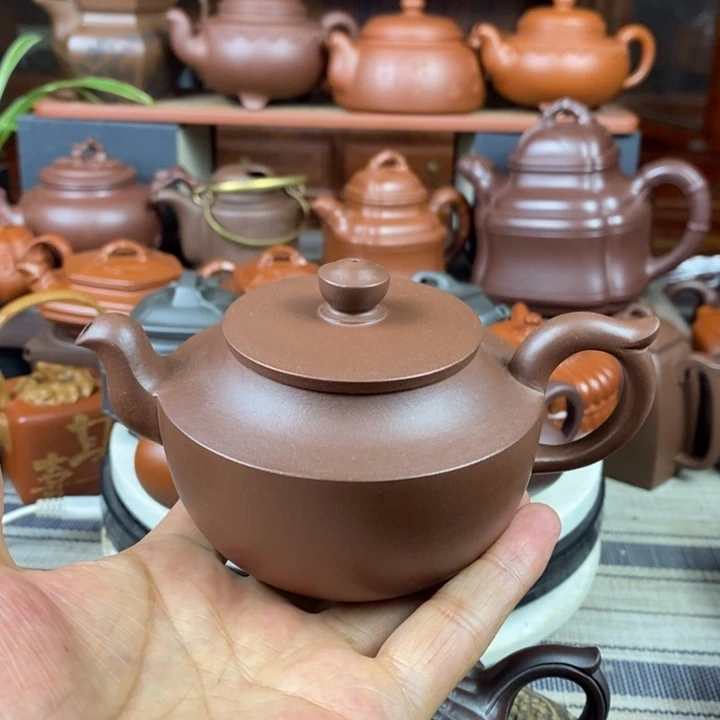 紫砂茶壶合欢260CC原矿老紫泥双十一特价