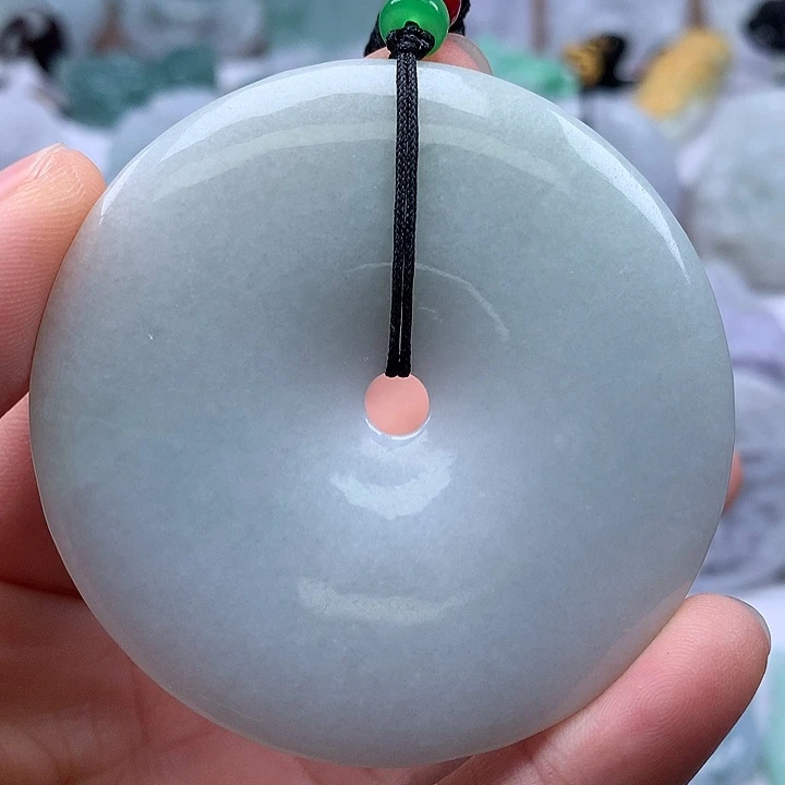 翡翠未镶嵌颈饰大平安扣福利