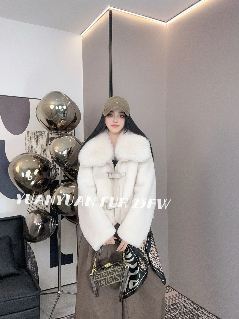 【媛媛推荐】XIASIQING｜25FW 021 新款时尚休闲皮毛一体外套