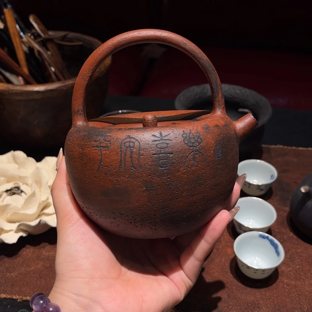 茶器手工 提梁 平安喜乐 煮水壶