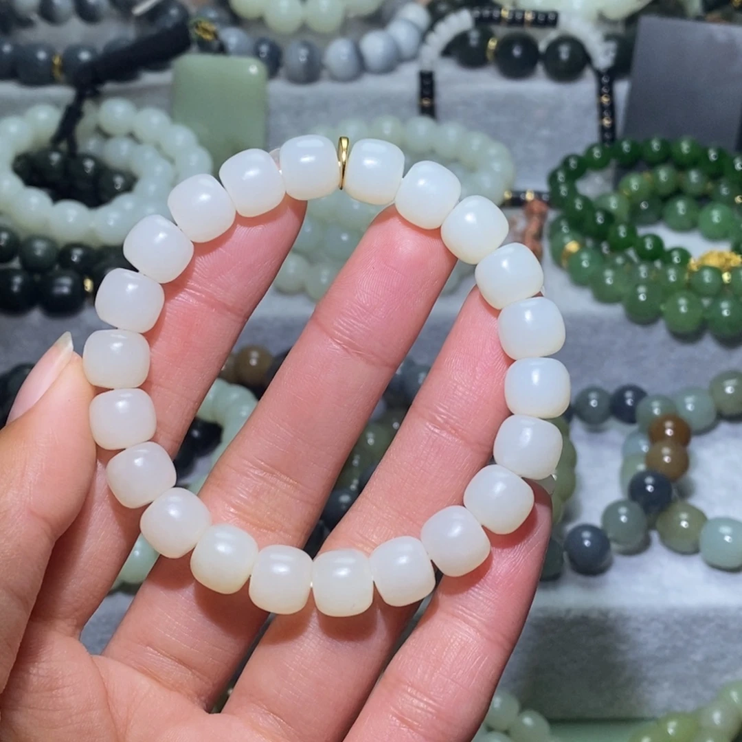 和田玉未镶嵌手链