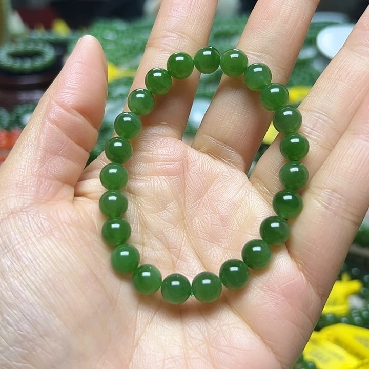 和田玉（碧玉）未镶嵌手链