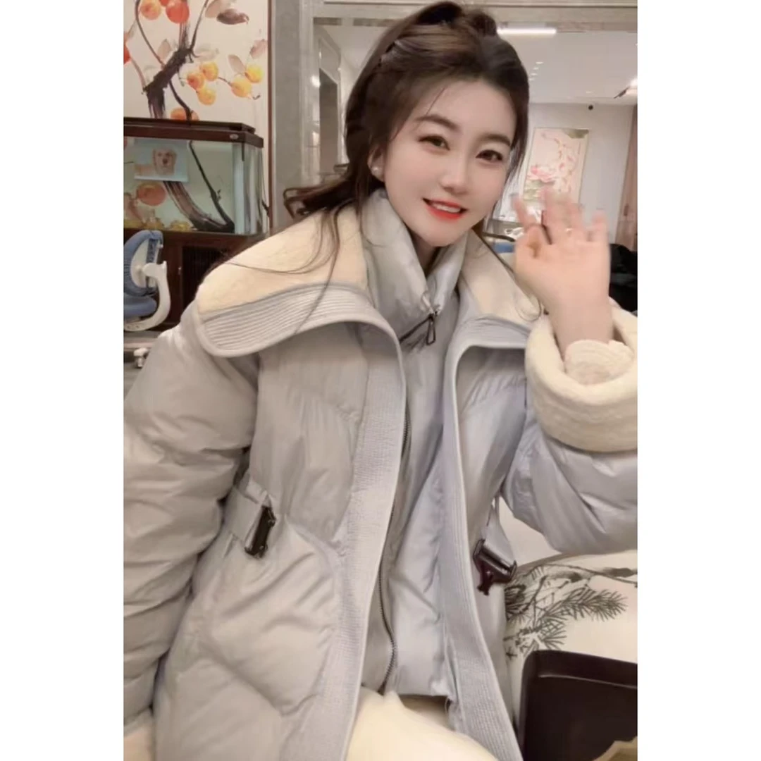 『暖暖蓝天W』新款简约设计款百搭时尚款休闲羽绒服3639