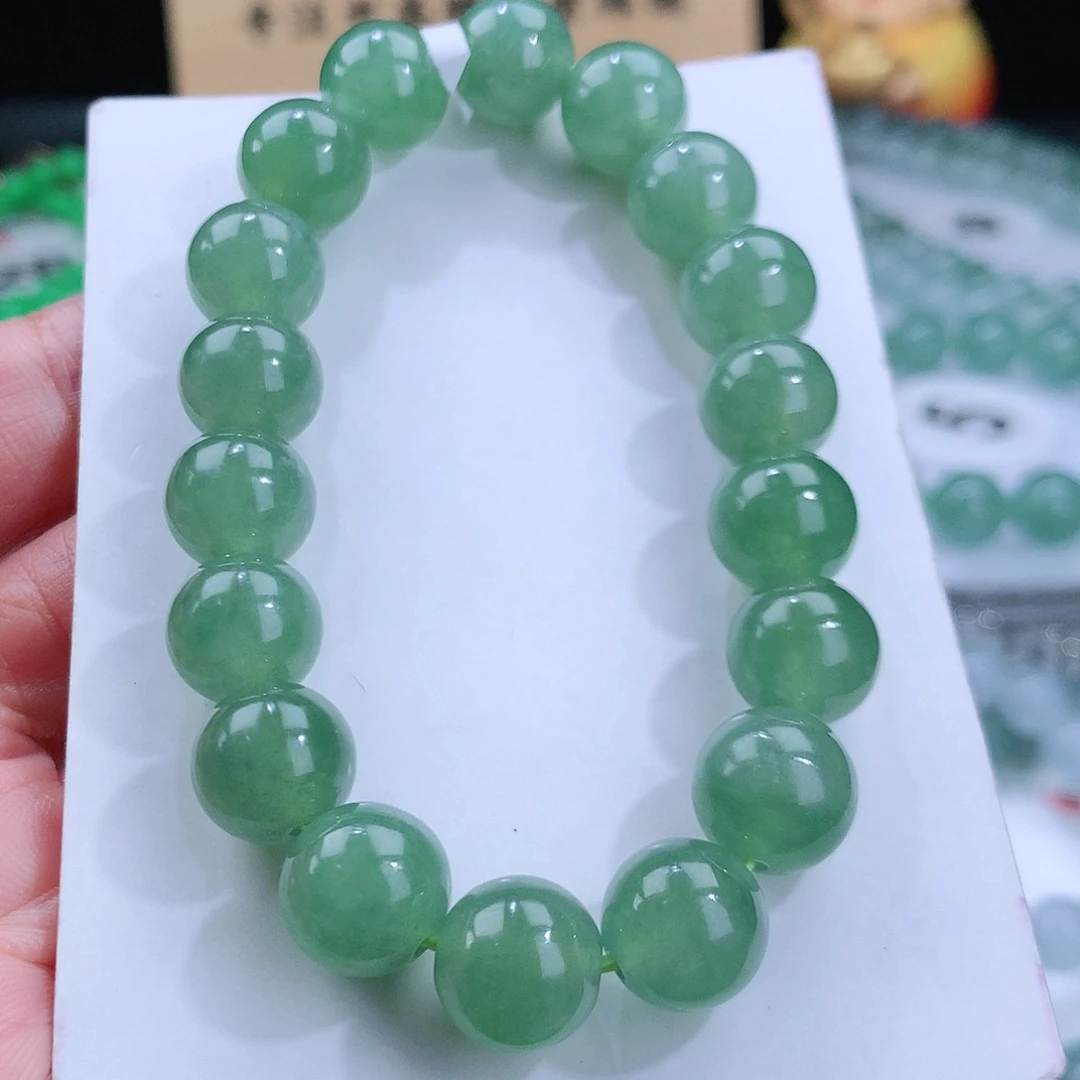 翡翠手链未镶嵌卡11mm
