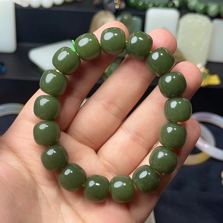 和田玉未镶嵌手链80