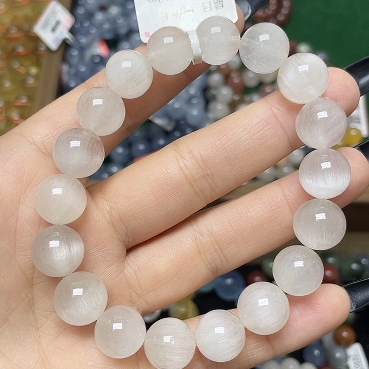 未镶嵌手链水晶白兔毛12