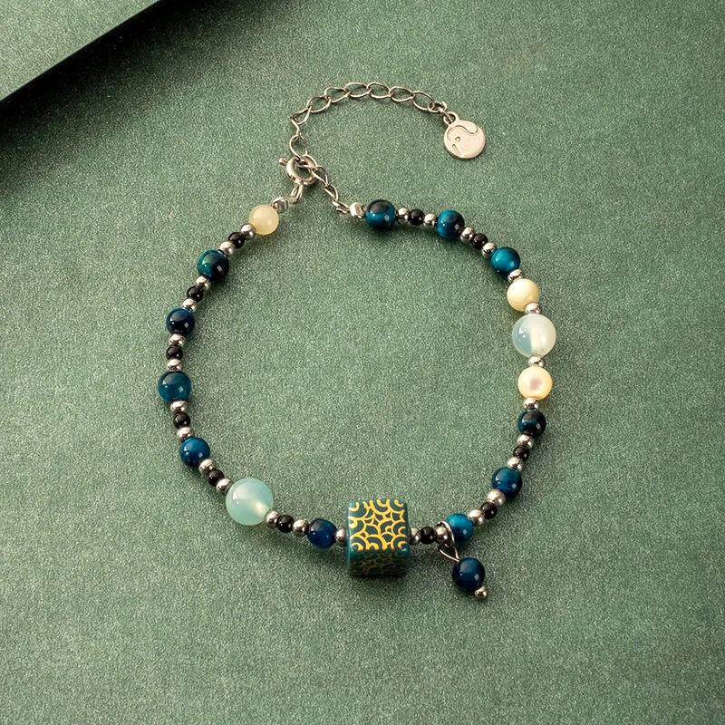 铜合金手链 手链小众设计新中式串珠手串高级百搭中国风手饰国风.