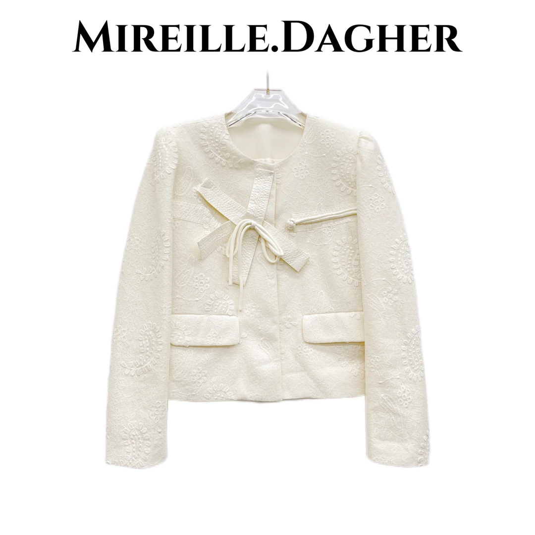 米莱Jiaer/春季轻奢提花小香短款外套2091