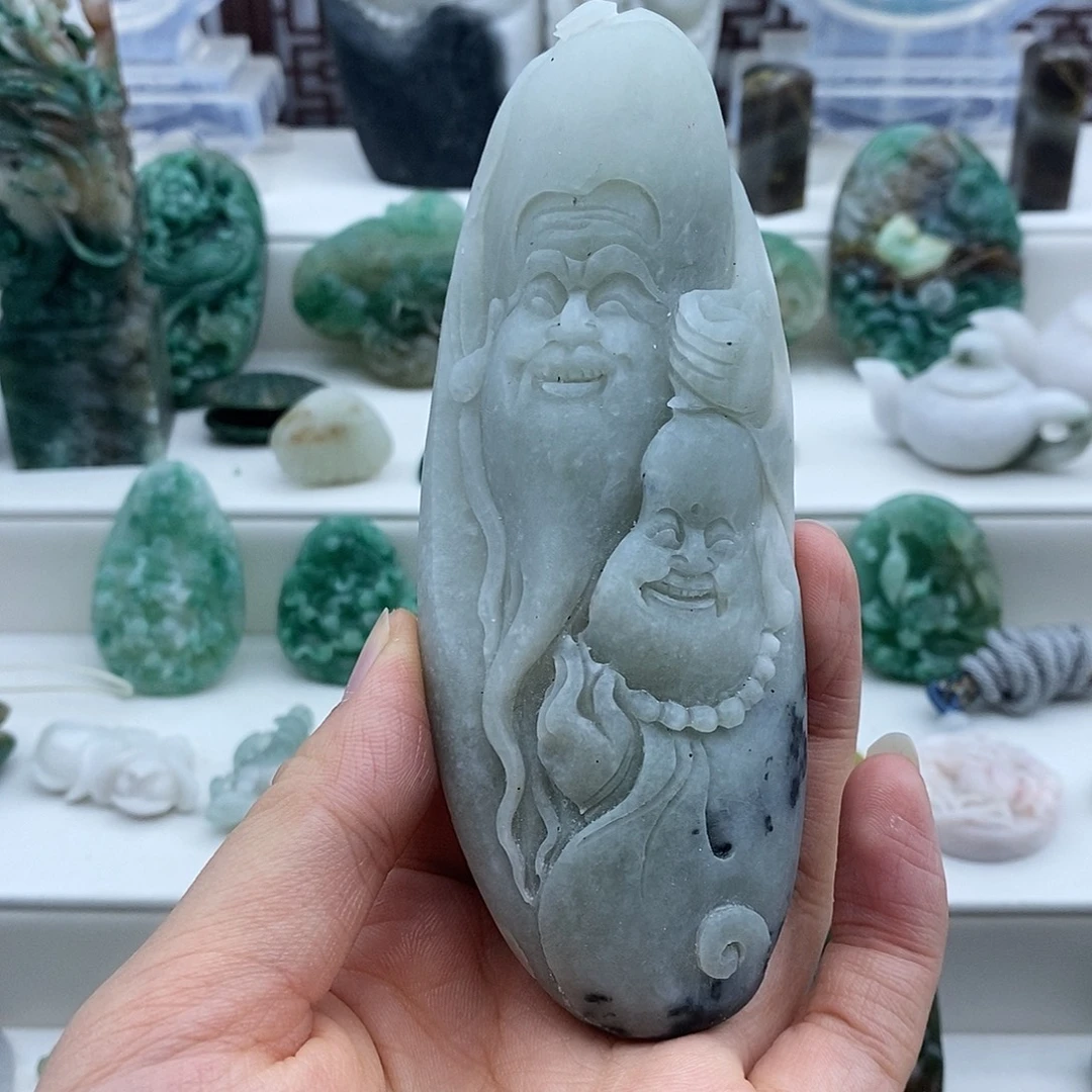 独山玉未镶嵌颈饰