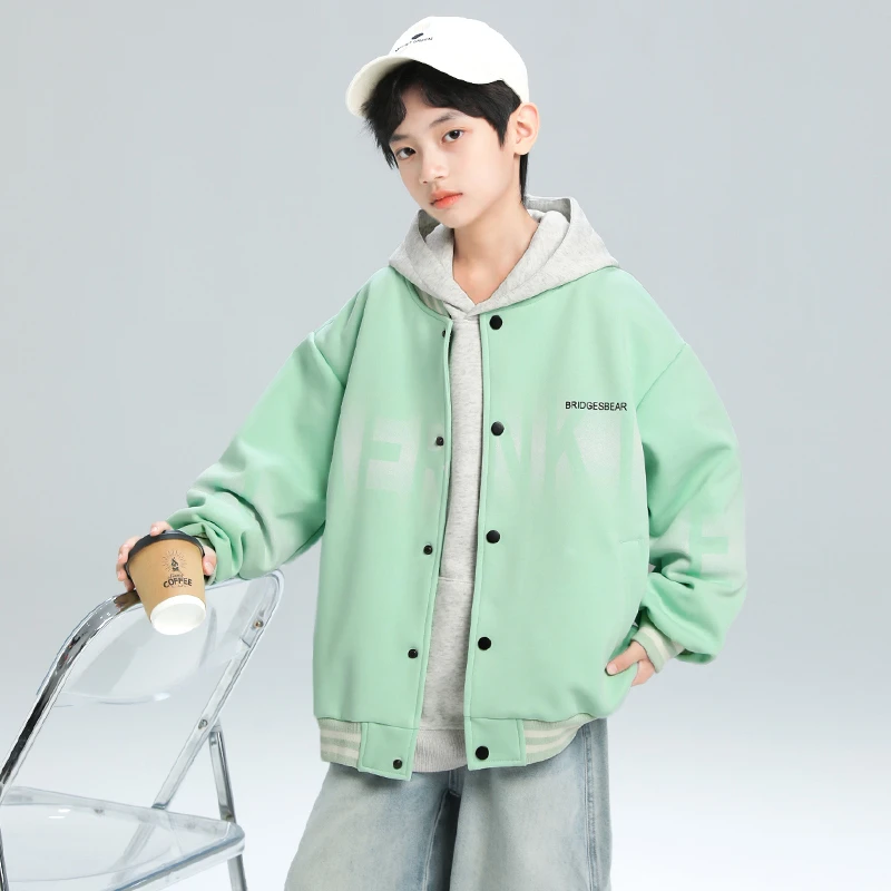 男童春款外套2025新款棒球服中大童洋气网红潮【百纳】A5078