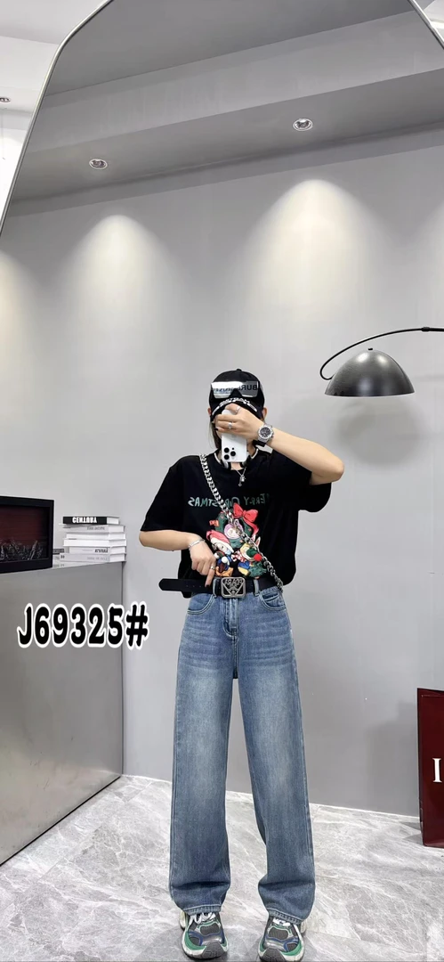 〖铃铛精选〗早春新款直筒裤69325