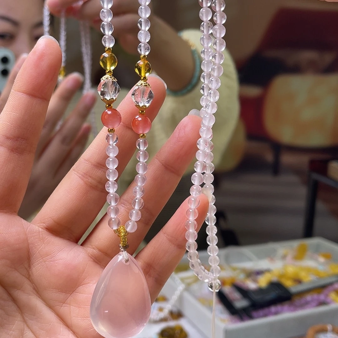 琥珀未镶嵌裸石项链