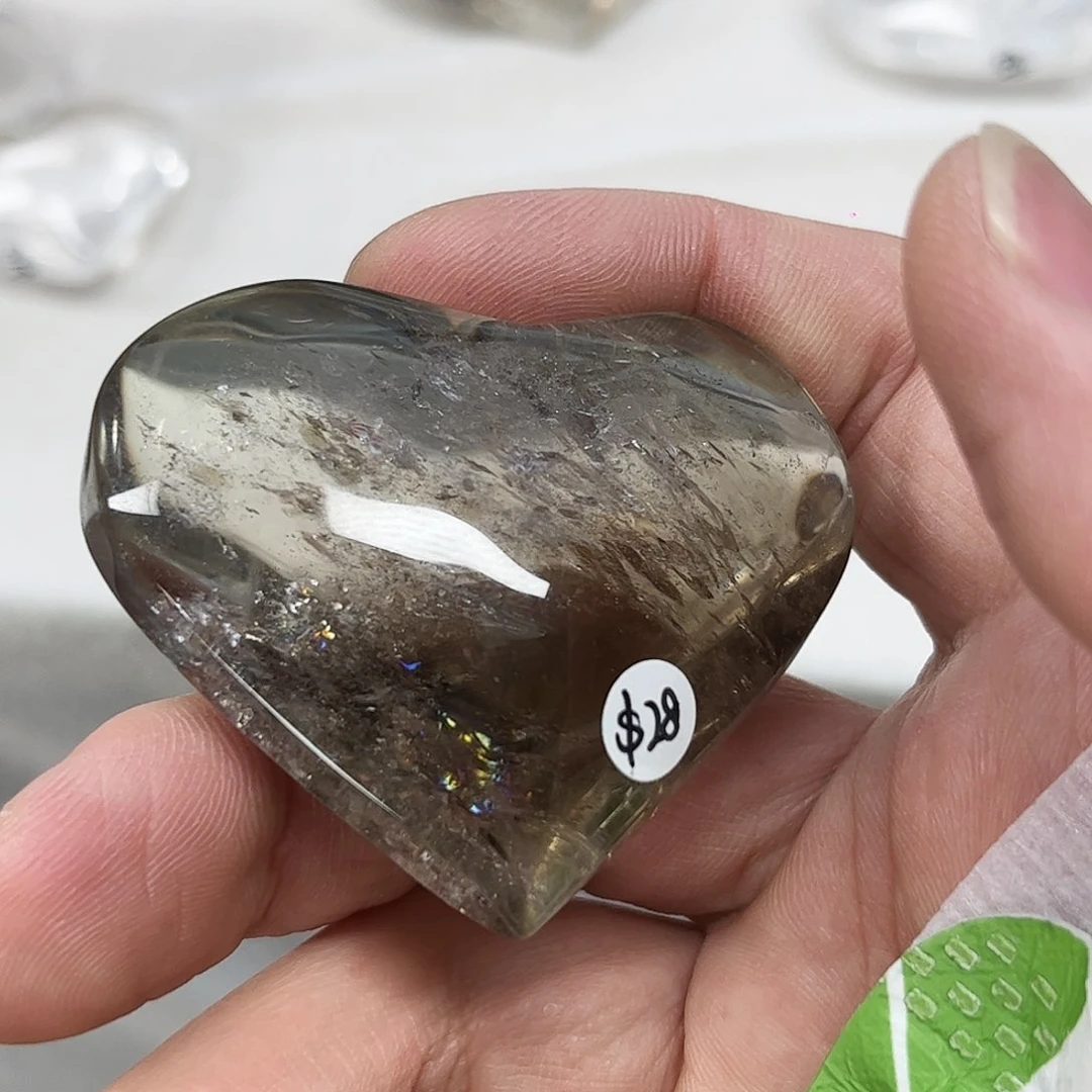 水晶天然水晶微瑕银S925镶嵌