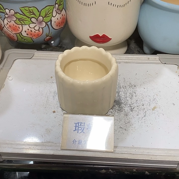 紫砂花盆多肉植物盆瑕疵有孔