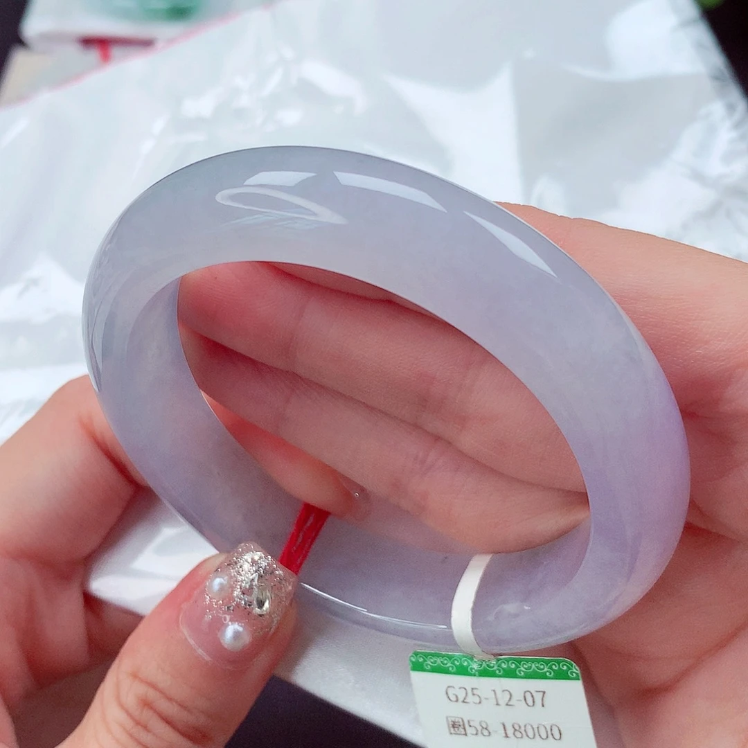 翡翠未镶嵌手镯冰幻彩梦幻色系3号