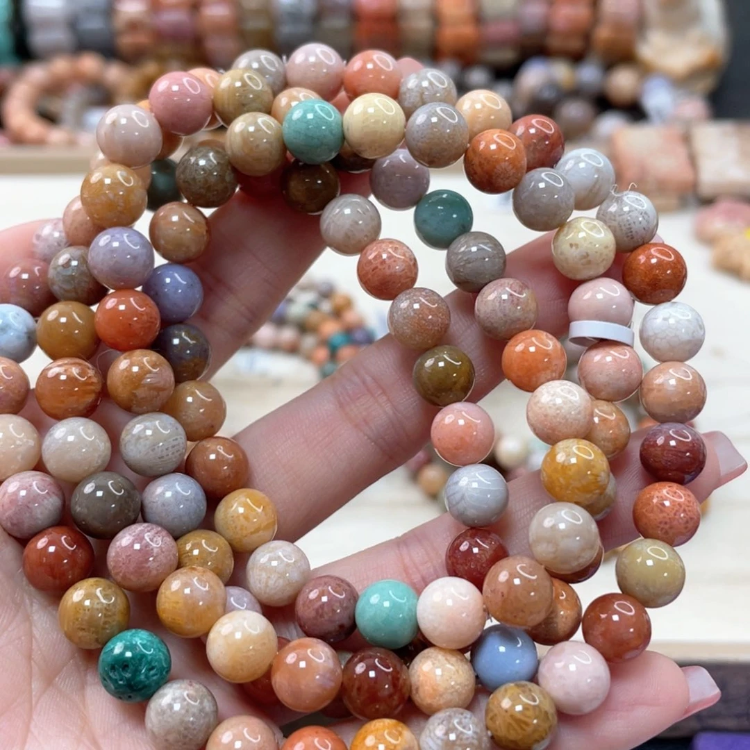 未镶嵌手链硅化珊瑚（珊瑚玉）柳*下978