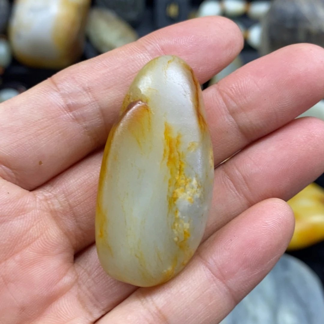 和田玉未镶嵌挂件3