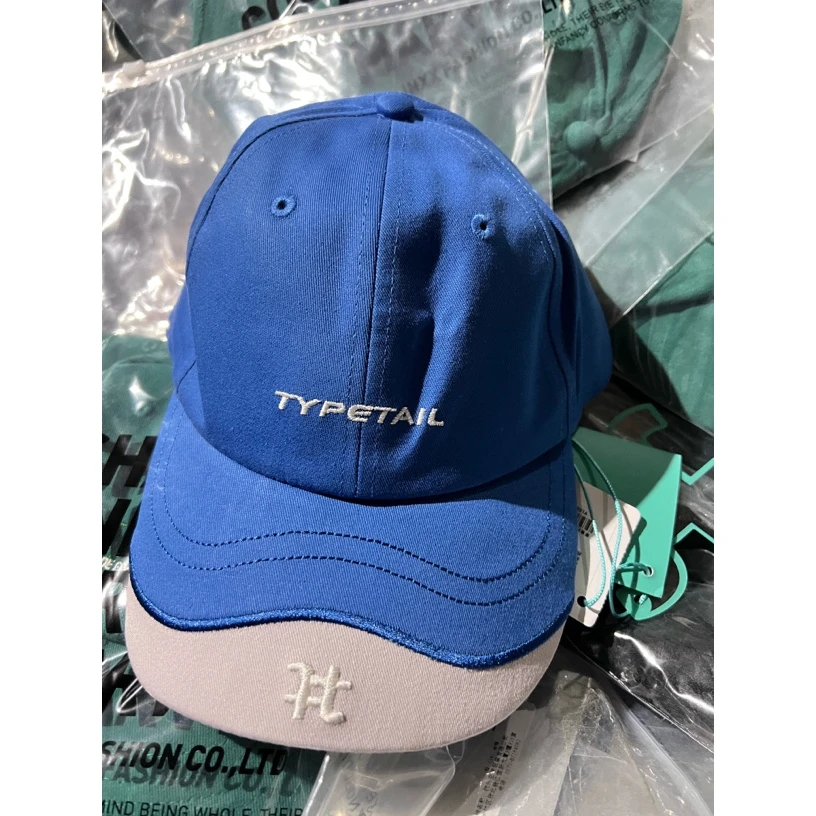 TYP-蓝灰拼接-167-ST拼接风简约刺绣鸭舌帽