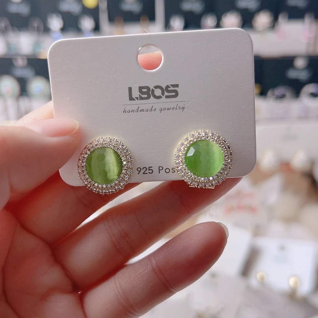 锆石纯铜合金耳环的