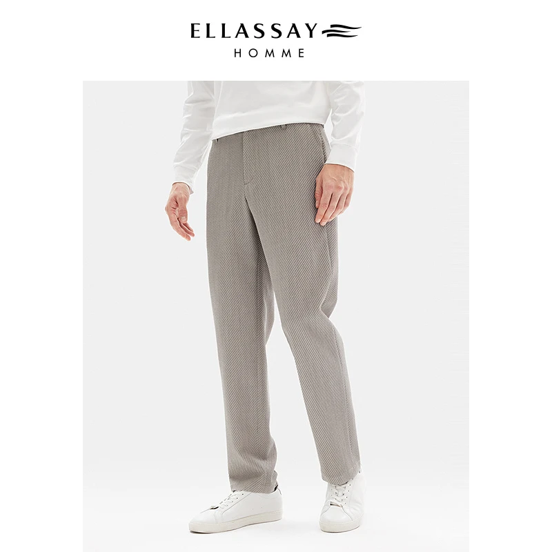 ELLASSAY歌力思男装25年新款美利奴羊毛西裤EME361K03200