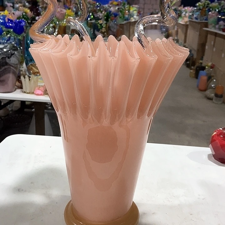 琉璃琉璃花瓶高29口19