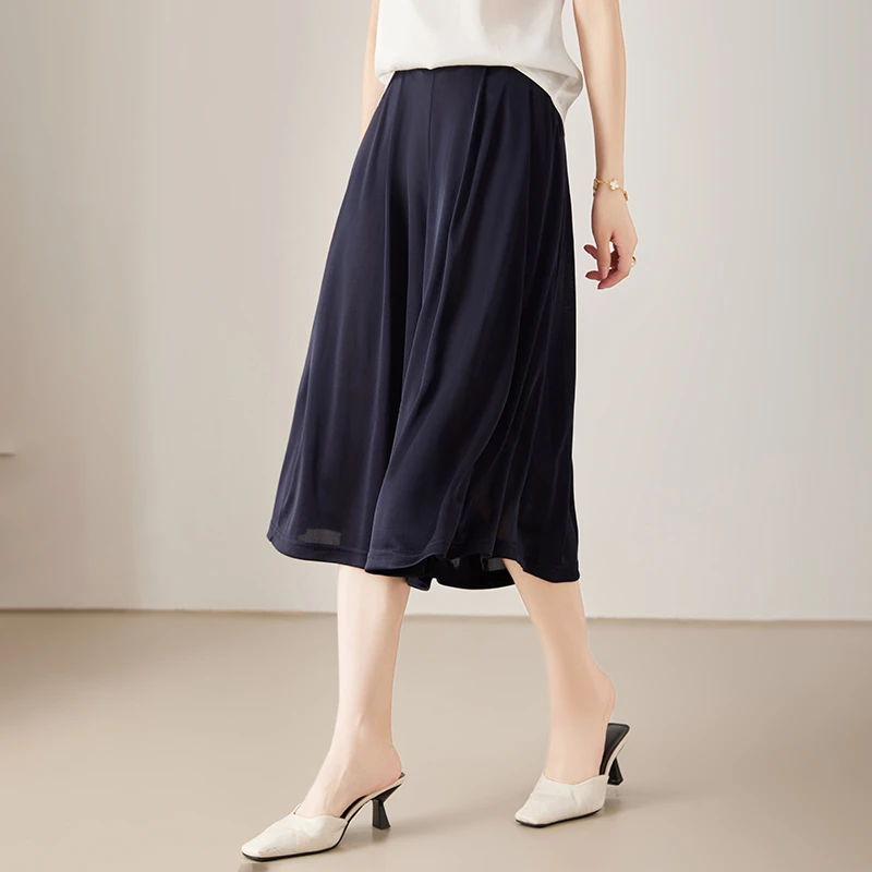 三醋酸八分裤蕴色原创轻奢舒适YM601