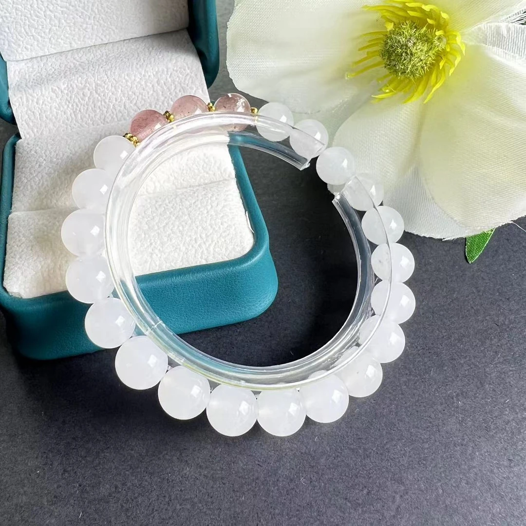 【思思专属】合金金丝玉搭草莓晶手串  YH2122