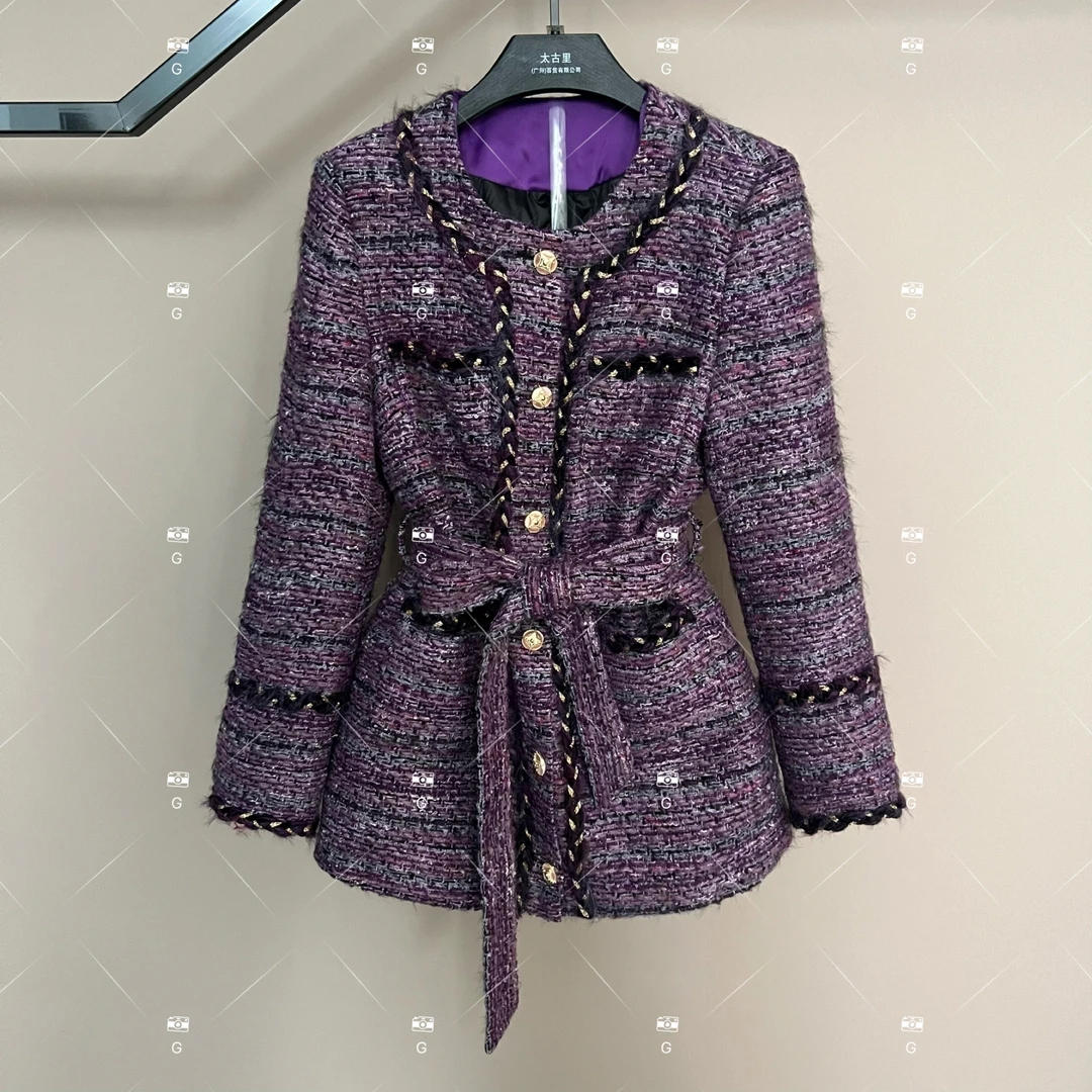 【娜娜】秋冬气质小香风设计师中长款羽绒服轻奢女 GS-58099