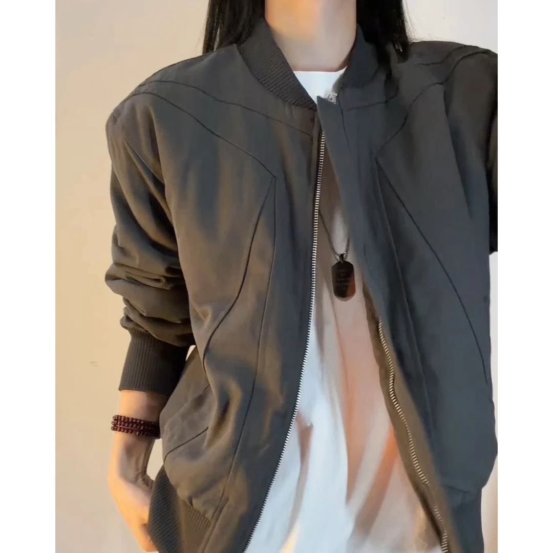 美式解构飞行员夹克棉服男款冬季夹棉加厚cleanfit棒球服廓形外套