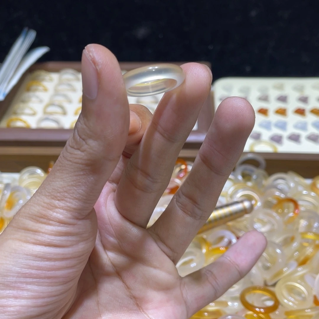 玛瑙/玉髓合金戒指71号港12