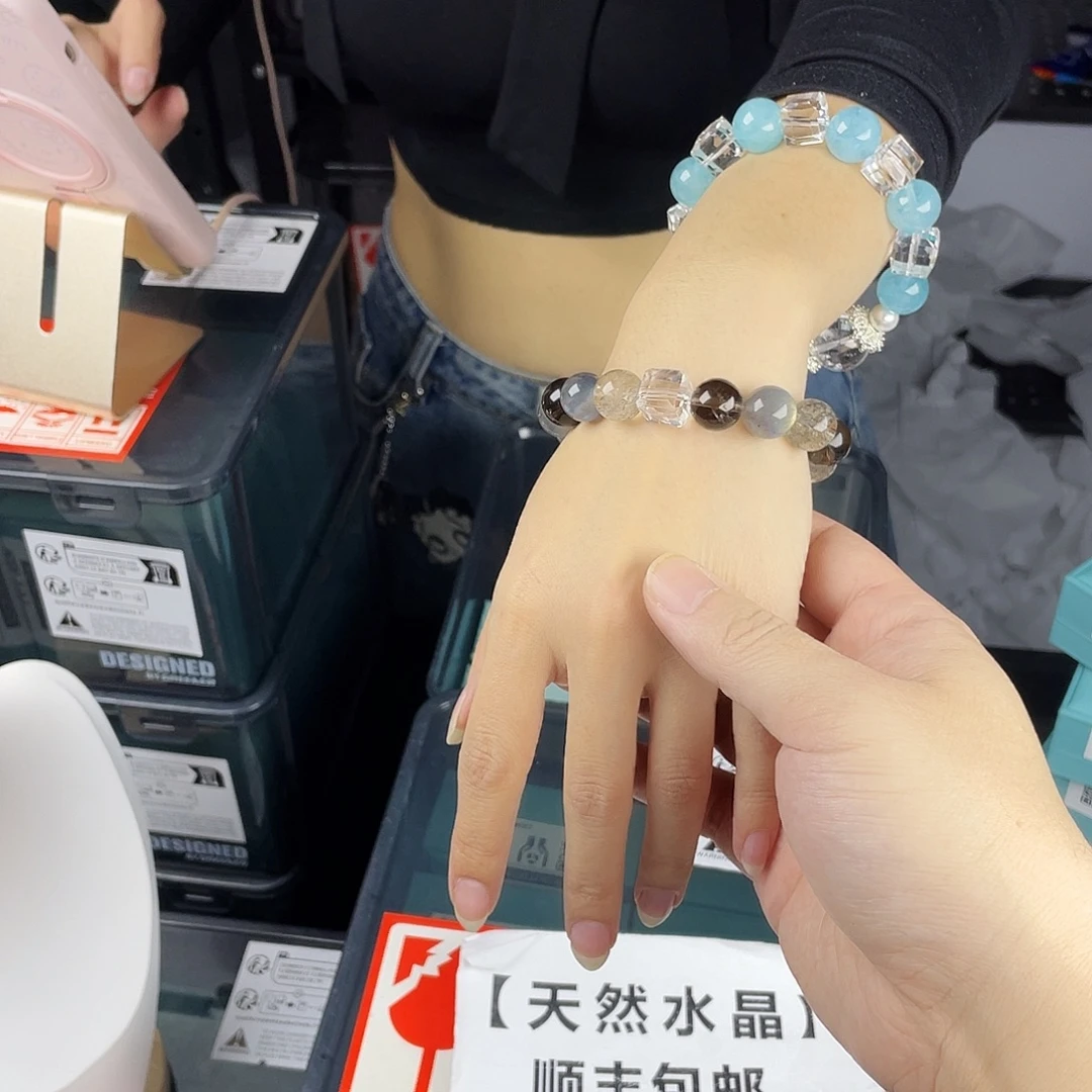 手链银S925镶嵌水晶