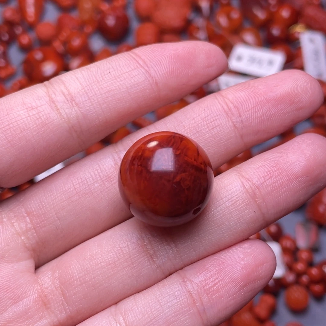 南红玛瑙配饰18.8未镶嵌华**玉