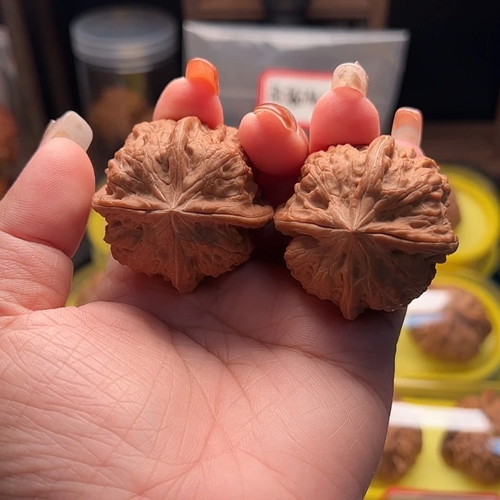 吊坠文玩核桃平谷凹地四棱 全品