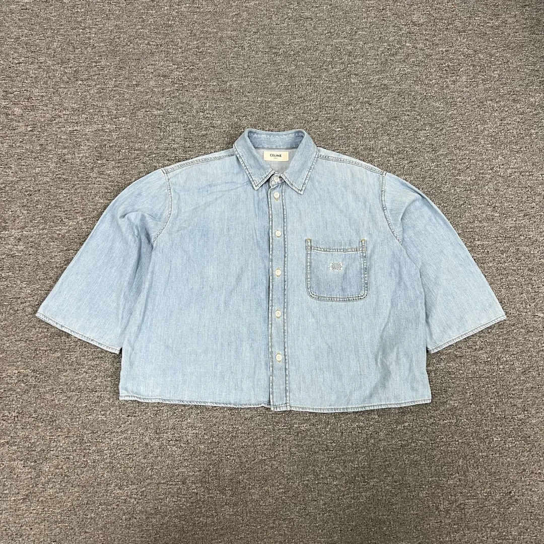 99新 Celine/思琳 Celine 凯旋门牛仔衬衫