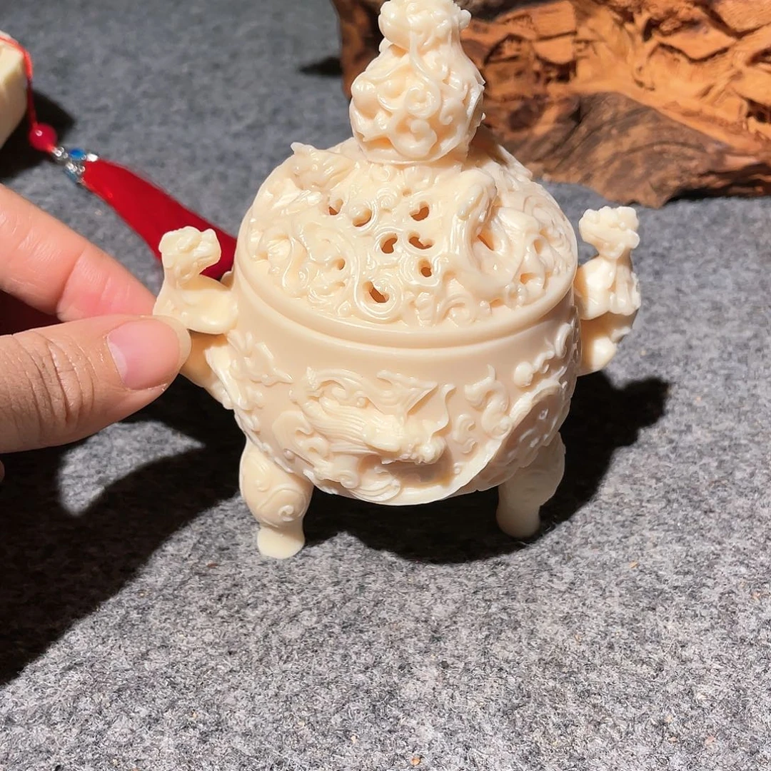 柏木（崖柏）象牙果香炉