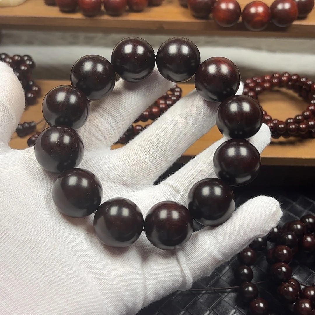 小叶紫檀手串/手链2.0*12檀香紫檀