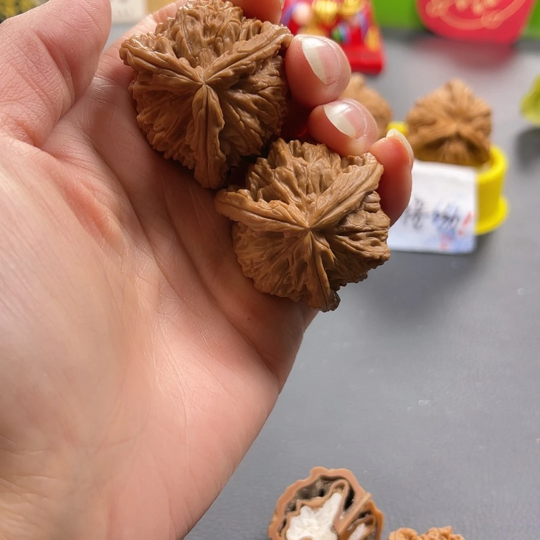 吊坠文玩核桃拼接白奔