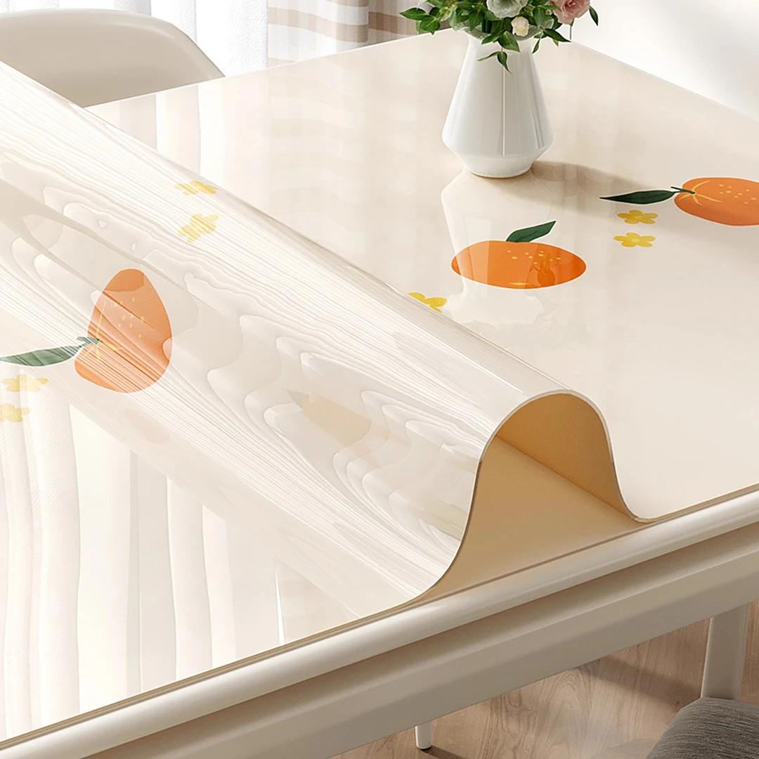 桌布防水防油免洗防烫pvc软玻璃餐桌垫子轻奢高级感台布茶几桌垫