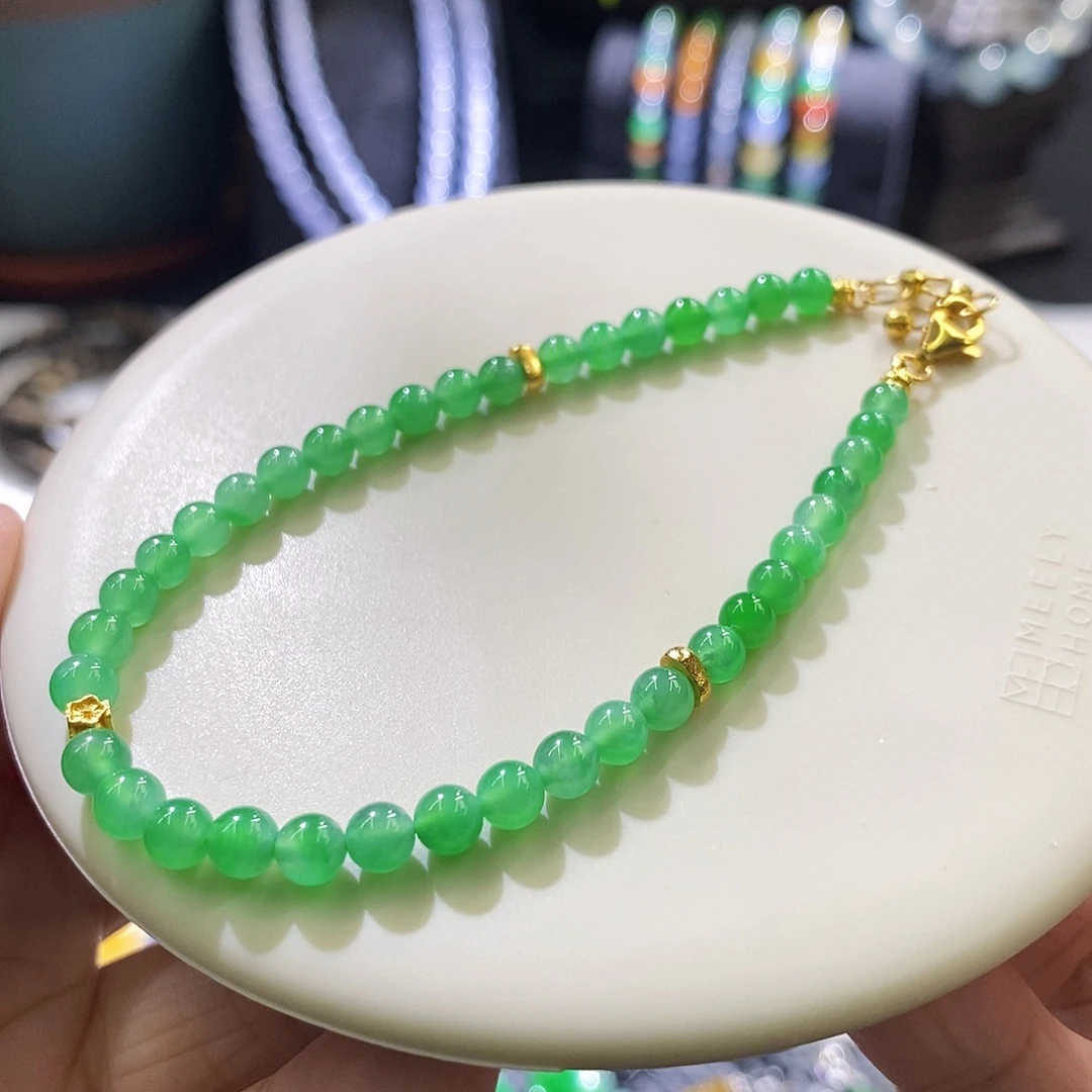 翡翠未镶嵌挂件单圈