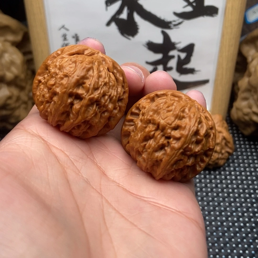 把件文玩核桃38球白