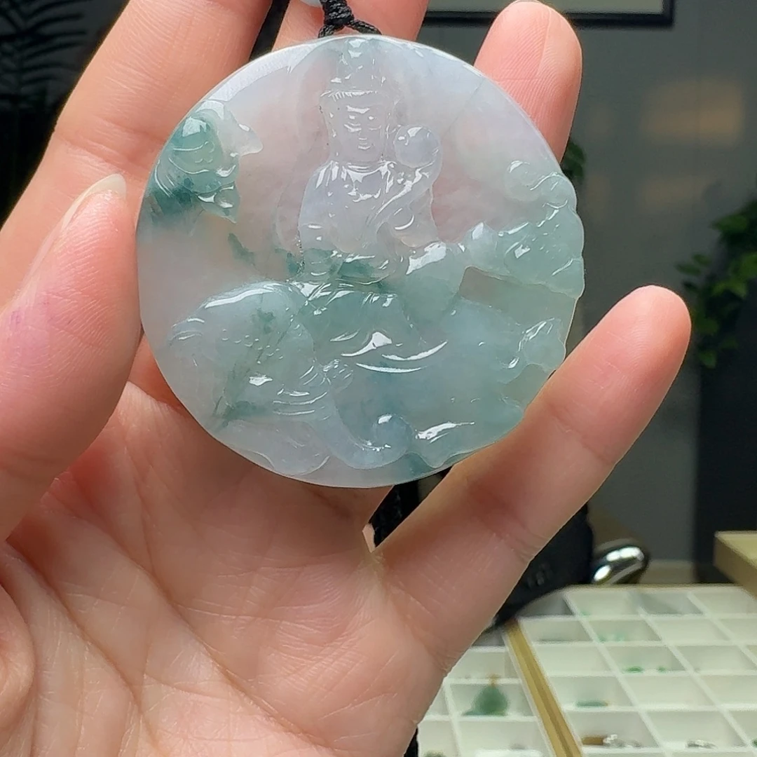 翡翠未镶嵌吊坠(不含链)天然